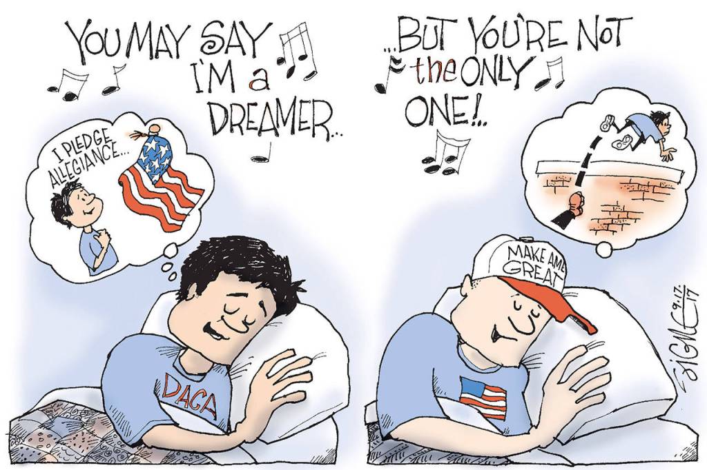 Editorial cartoons for Monday, Sept. 18