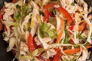 You won’t be able to stop eating this colorful chicken salad