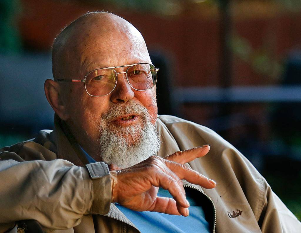 One month ago, sitting in his garden, Jim Mathis reflected on the joy of gardening while admitting he wasnt really a gardener. (Dan Bates / The Herald)