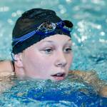 Cascade senior Ana Kessinger swims during a team practice on Friday, Sept. 22. (Ian Terry / The Herald)
