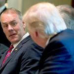 In this June 12 photo, Interior Secretary Ryan Zinke listens as President Donald Trump speaks during a Cabinet meeting in the Cabinet Room of the White House in Washington. (AP Photo/Andrew Harnik, File)