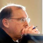 Before sentencing Amy Brown for attempted first-degree murder Tuesday, Superior Court Judge Michael Downes listens to her mother speak on her behalf. (Dan Bates / The Herald)
