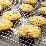 Chocolate chunk cookies with sea salt are made with brown and white sugar. (Susan M. Selasky/Detroit Free Press)