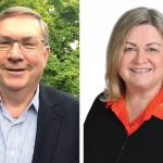 Lynnwood mayoral candidates George Hurst (left) and Nicola Smith.