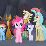 The pastel-hued cast of My Little Pony: The Movie.