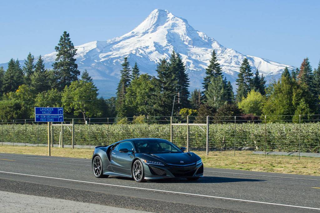Acuras 2017 NSX was voted best coupe in NWAPAs Run to the Sun event evaluating fun-to-drive performance vehicles. (Doug Berger / NWAPA)
