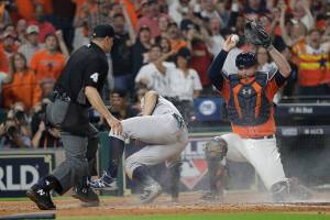 Astros hang on to beat Yankees 2-1 in ALCS opener