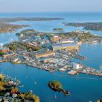 This October 2015 handout photo provided by the Portsmouth Naval Shipyard shows the shipyard base in Kittery, Maine. Most Navy commanders dont have to run everything by a historic preservation committee but thats just one of the challenges Capt. David Hunt faces he continues the work of updating the nations oldest continuously operated public shipyard. (Portsmouth Naval Shipyard via AP)