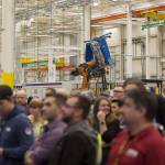 Boeing employees attend a gala at the composite wing center on Monday. (Dave Rzegocki / For the Herald)