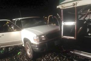 Elderly couple escape serious injuries in crash with train