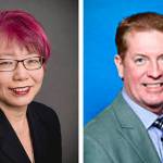 Mountlake Terrace City Council candidates Kyoko Matsumoto Wright (left) and Seaun Richards.