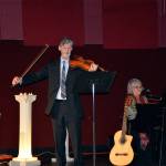 Wes Dyring, violist with the Seattle Symphony, and singer Gretchen Hewitt perform at the Light of Unity Festival, held Oct. 21 at Northwest Music Hall to mark the 200th anniversary of the birth of the founder of the Bahai faith. (Contributed photo)