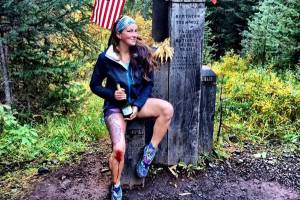 Sarah is a fearless hiker