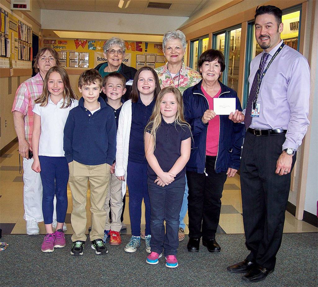 An Everett Garden Club horticulture grants for the 2016-17 year was awarded to Whittier Elementary School. (Contributed photo)