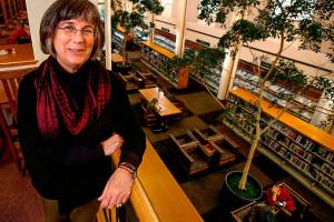 Eileen Simmons is retiring as director of the Everett Public Library. Her last day is Tuesday. A public reception is scheduled for Monday at the library. (Dan Bates / The Herald)
