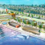 An illustration of the proposed Fishermans Harbor multifamily community in the Port of Everetts Waterfront Place development. (Tiscareno Associates)