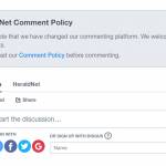 HeraldNet has switched to a different reader-comments tool
