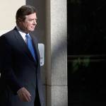 Paul Manafort walks from Federal District Court in Washington on Monday. (AP Photo/Alex Brandon)