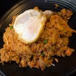 Korean fried rice topped with a fried egg. (Andrew Bronson / The Herald)