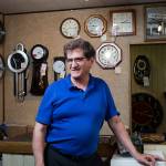 Dave Nofziger stands in the familys shop, A House of Clocks, on Monday in Lynnwood. The landmark Lynnwood shop plans to close after more than 54 years. Nofziger said he and his siblings, who took over the business from their parents, are closing the shop because theyre reaching retirement age. (Andy Bronson / The Herald)