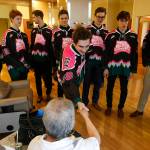 Silvertips visit cancer patients at Providence in Everett