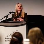 At the end of her talk in the Xfinity conference center, Elizabeth Smart quoted her mothers advice to victims, saying Its not what happens to us that defines us. Its what we do next. She said her mother also told her that the best punishment for her captors is for her live a happy life. (Dan Bates / The Herald)