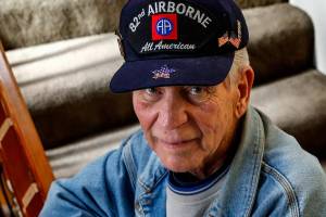 Fred Fillbrook, who served with the U.S. Armys 82nd Airborne, saw Veterans Day as an almost forgotten holiday before he helped establish Mill Creeks Veterans Day parade several years ago. (Dan Bates / The Herald)