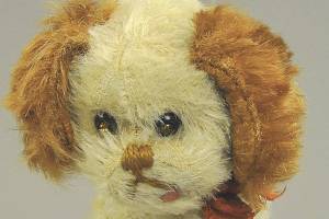 This old stuffed spaniel nods its head when you move its tail