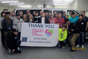 Boeing workers help pay for vans, grants to local nonprofits