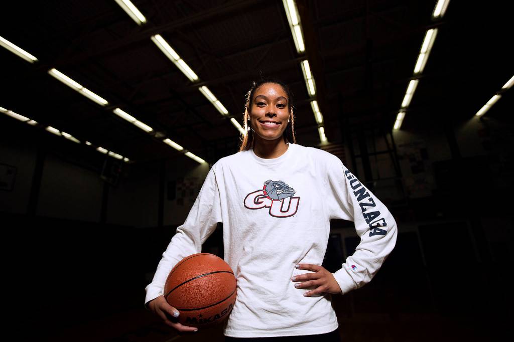 Lake Stevens High senior Kylee Griffen will continue her basketball career with the Gonzaga Bulldogs. (Andy Bronson / The Herald)