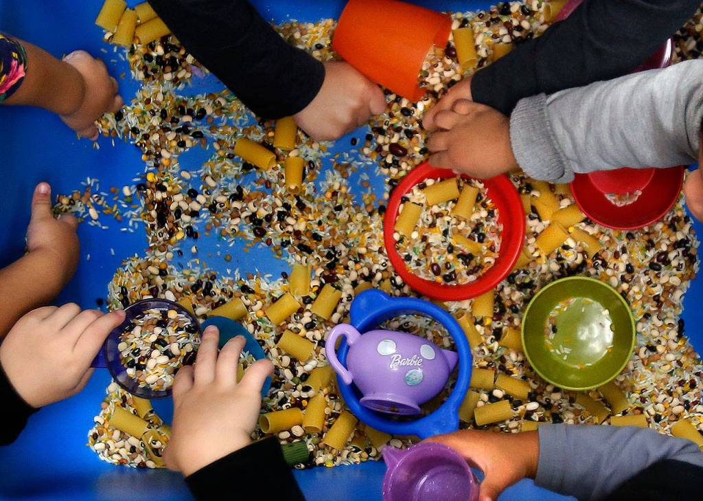 The Casino Road Community Center serves more than 175 children age 5 and younger. An important part of preschool readiness is socialization, which needs to happen during that early age. (Dan Bates / The Herald)