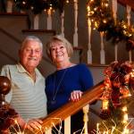 Larry Jubie and his wife Linda, along with Larrys brother, Harv, and his wife, Jan, will receive the Spirit of Festival Award during the four-day Festival of Trees, a fundraiser for Providence Childrens Services. (Dan Bates / The Herald)