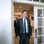 Jared Kushner arrives before President Donald Trump and Singapores Prime Minister Lee Hsien Loong speak at a news conference in the Rose Garden at the White House on Oct. 23. (Jabin Botsford / Washington Post)