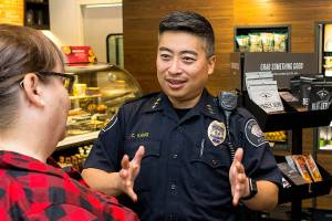 Mukilteo Police Chief Cheol Kang is known for his people skills