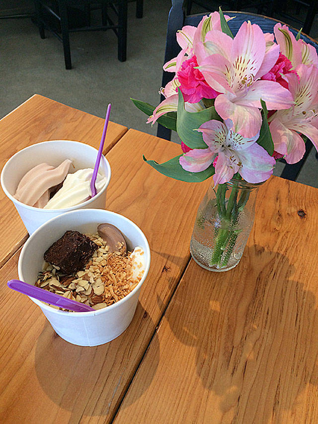 The Creamery Co. in Marysville serves frozen yogurt, coffee drinks and goodies.