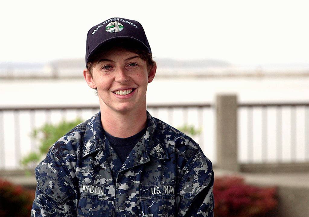 Navy Petty Officer Linda Hayden was on her way to an appointment in Bremerton when she stopped to assist a woman whose car was in the ditch. The woman had no pulse, but Hayden helped her by performing CPR.