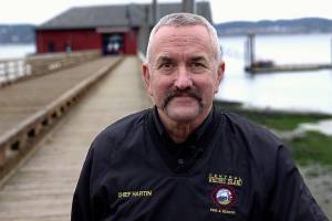 Chief Ed Hartin, of Central Whidbey Fire & Rescue, trains people in the community in CPR and using an automatic external defibrillator. That training recently helped save a bike rider who suffered a cardiac arrest.