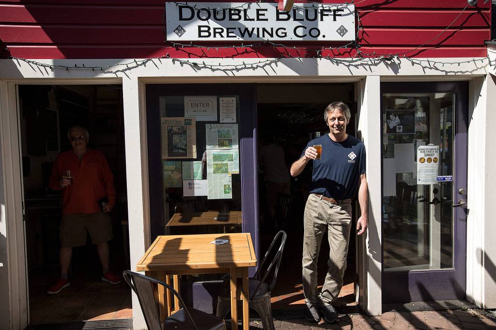 Double Bluff Brewing Company owner Daniel Thomis started the downtown Langley brewery in October 2015 after moving to the island from the east coast with his wife, Marissa. (Ian Terry / Herald file)