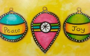 Ornament by Beth Francois is displayed at Citrine Health Gallery in Everett.