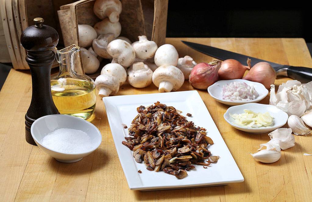 Serve your finished mushrooms immediately over a seared rib-eye, stir them into your favorite sauce or hold onto them to make omelets tomorrow morning. (Abel Uribe/Chicago Tribune)