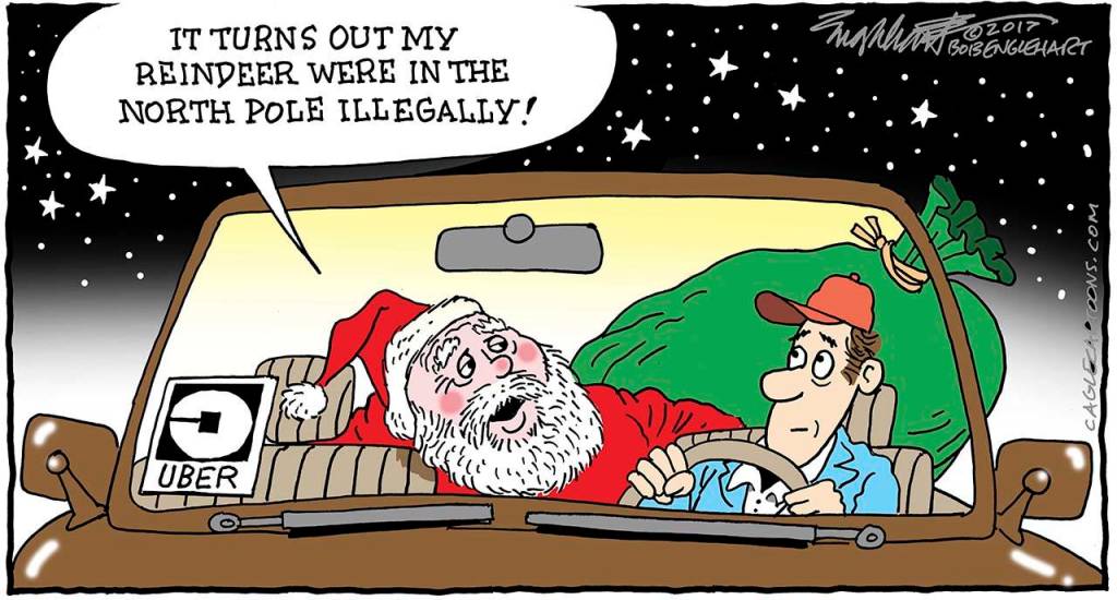 Editorial cartoons for Tuesday, Dec. 26