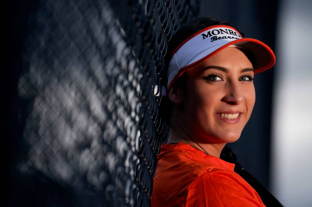 Morgan Allen, a senior at Monroe High, will continue her career at the University of Washington. (Kevin Clark / The Herald)