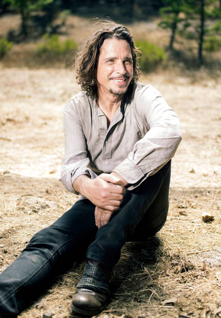 In this July 29, 2015 photo, Chris Cornell poses for a portrait to promote his album, Higher Truth, at The Paramount Ranch in Agoura Hills, California. (Casey Curry/Invision/AP, File)
