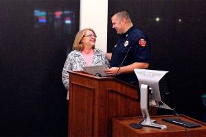 Mayor honors chaplain