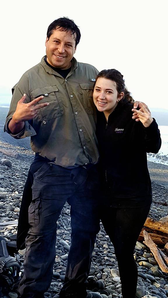 Photographer Jonathan Givens and Marysvile Pilchuck High School student Madison Young at Ruby Beach in Olympic National Park. In August 2016, Givens photographed the teen there as part of his book project, Dance Across the USA. (Photo Shanna Young)