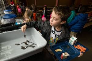 School makes the switch from plastic utensils to silverware