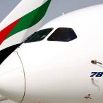 A Boeing 787-10 Dreamliner (foreground) during the opening day of the Dubai Air Show in November. (AP Photo/Kamran Jebreili)