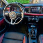 A quieter, roomier and more comfortable cabin is a highlight of the 2018 Kia Rio. Shown here is an EX limited Launch Edition interior with red accent seats and trim. (Manufacturer photo)