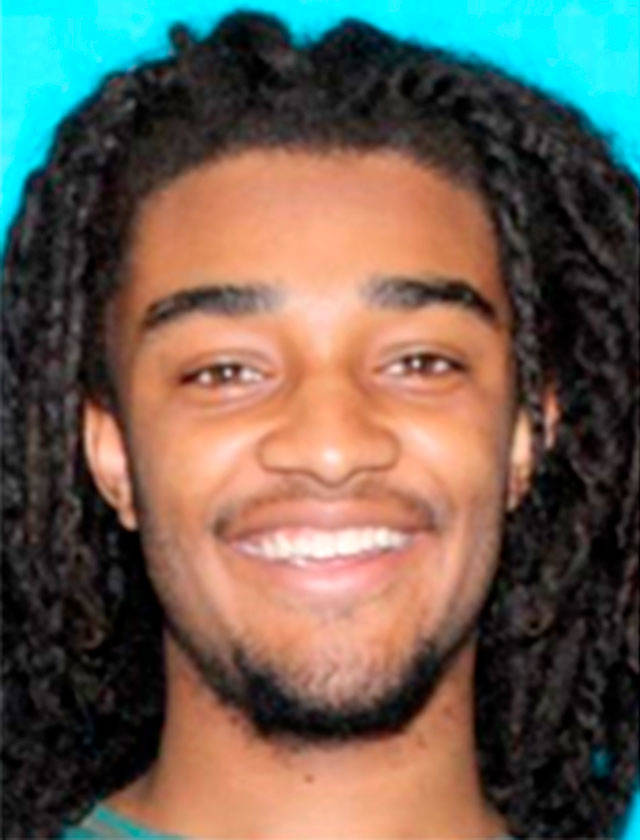 Derrick Wiz Crawford, 22, is a suspect in the homicide of his roommate. (Edmonds Police Department)