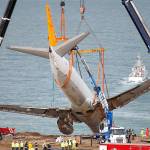 How do you retrieve an errant Boeing 737 from a muddy slope?